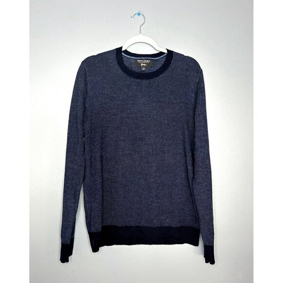Banana Republic Other - BANANA REPUBLIC Sweater Mens Large Blue 100% Merino Wool Italian Yarn By Baruffa
